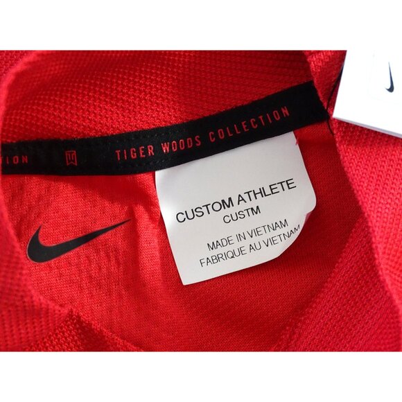 NIKE TIGER WOODS ADV MOCK SHIRT CUSTOM ATHLETE EXCLUSIVE DR5324-687 RED - Picture 3 of 9